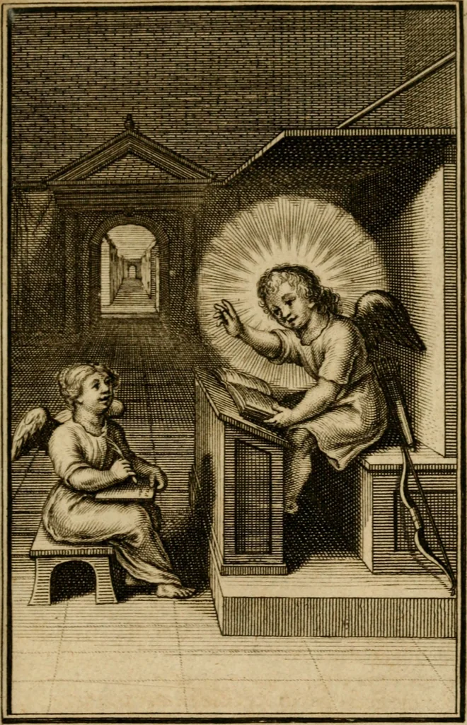 An illustration from De godlievende ziel vertoont in zinnebeelden, 1737, leaf 192
