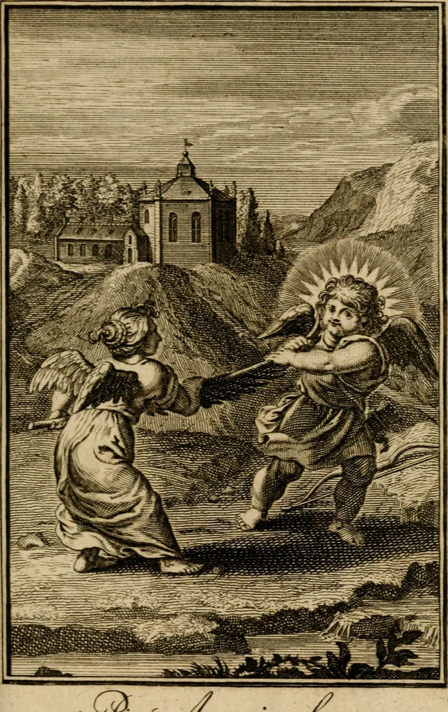 An illustration from De godlievende ziel vertoont in zinnebeelden, 1737, leaf 204
