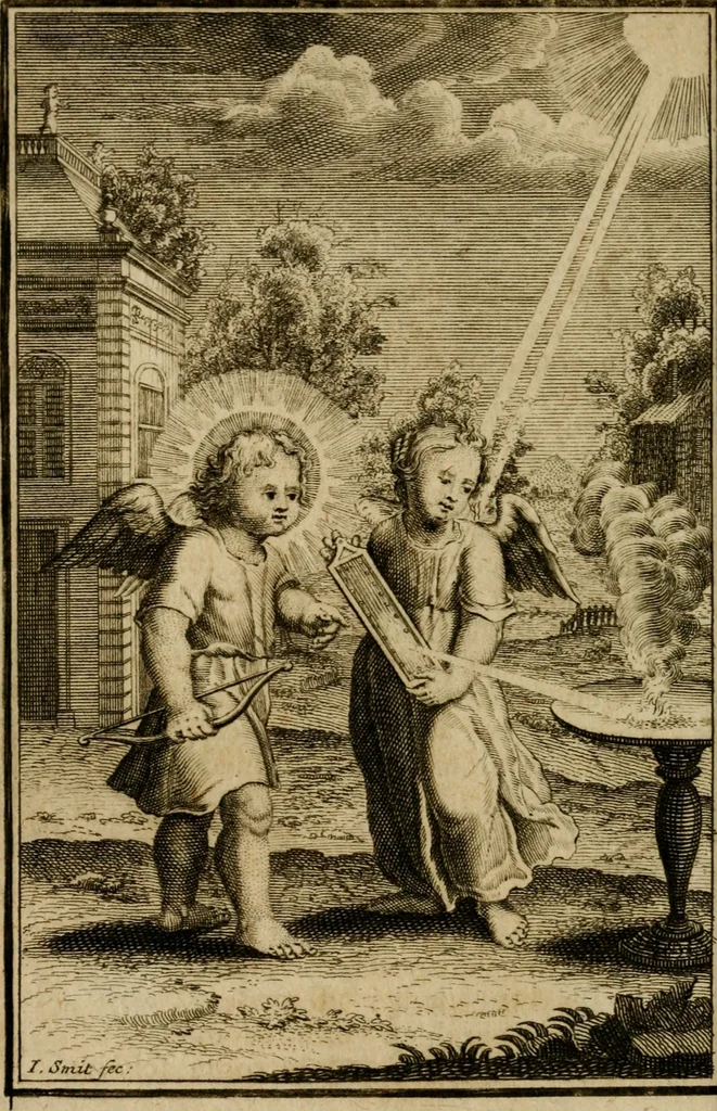 An illustration from De godlievende ziel vertoont in zinnebeelden, 1737, leaf 219