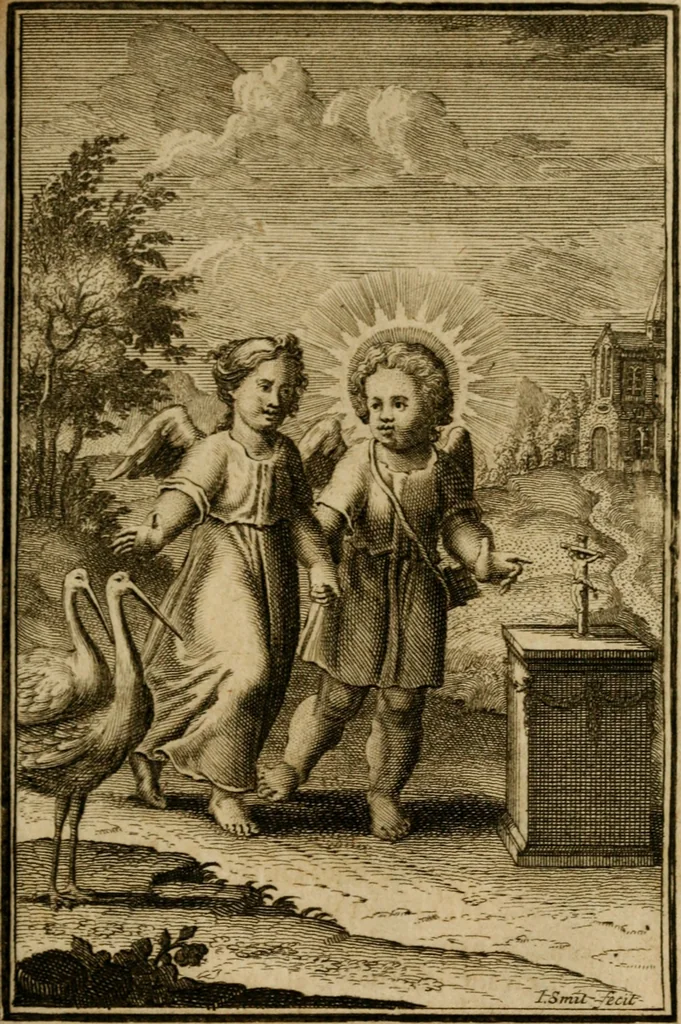 An illustration from De godlievende ziel vertoont in zinnebeelden, 1737, leaf 222