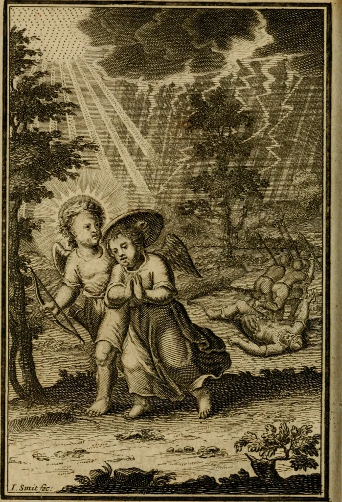 An illustration from De godlievende ziel vertoont in zinnebeelden, 1737, leaf 231