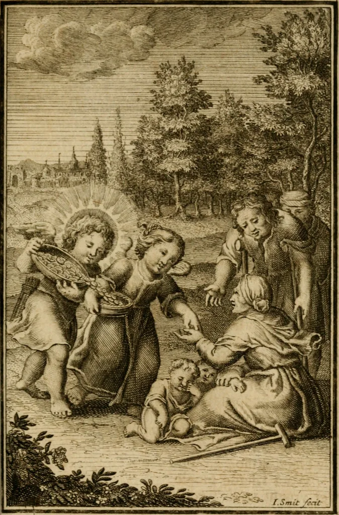 An illustration from De godlievende ziel vertoont in zinnebeelden, 1737, leaf 240