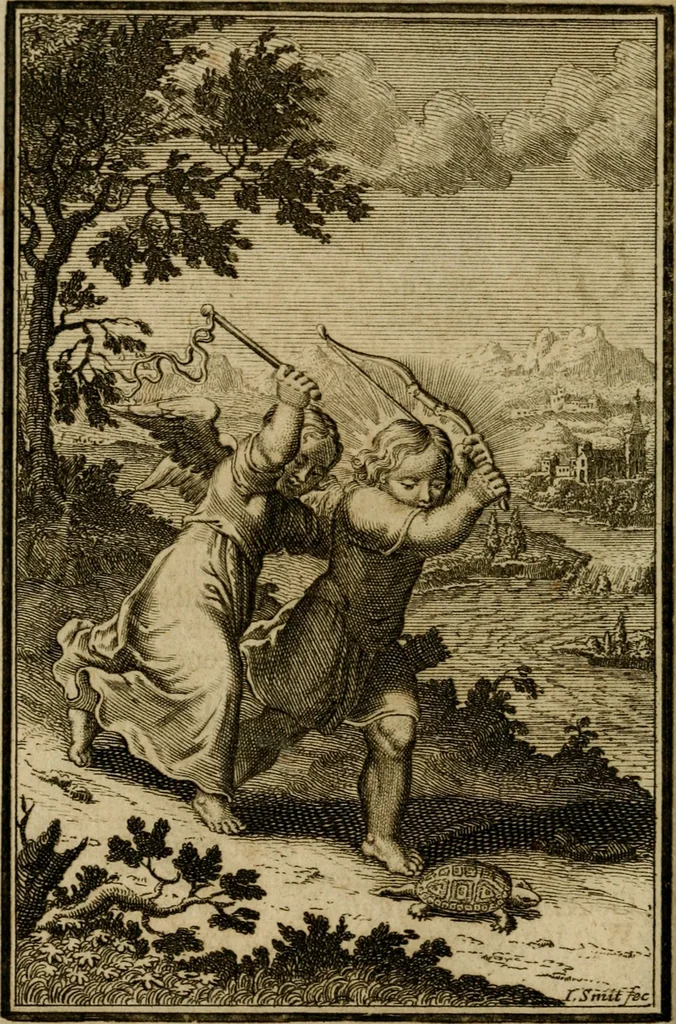 An illustration from De godlievende ziel vertoont in zinnebeelden, 1737, leaf 261