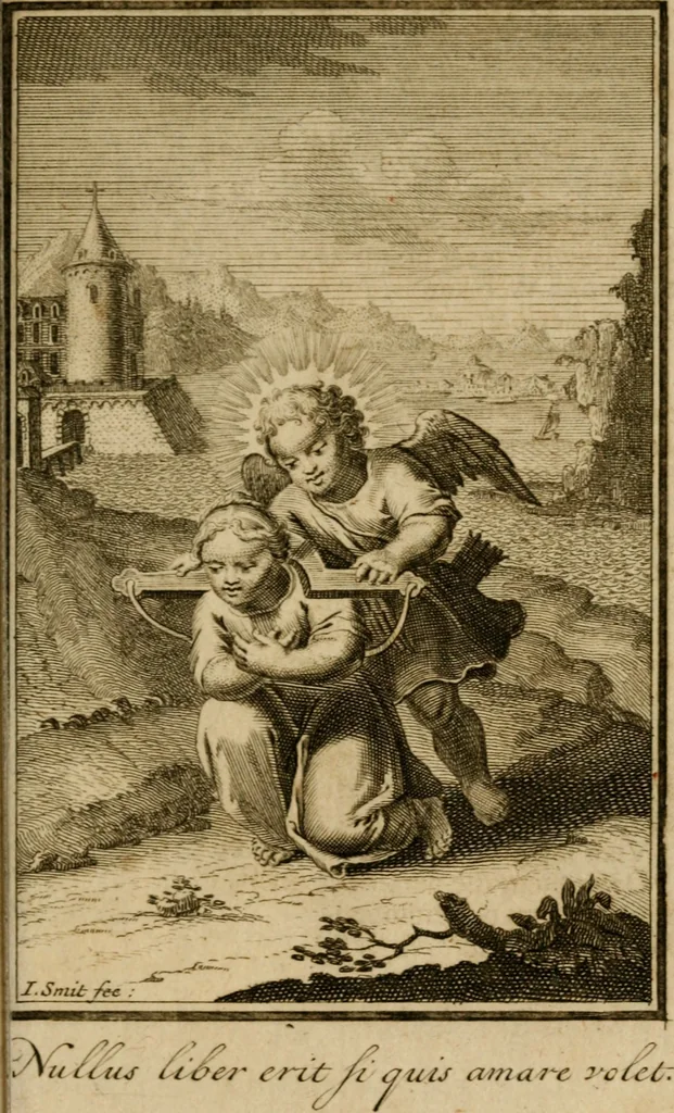 An illustration from De godlievende ziel vertoont in zinnebeelden, 1737, leaf 288