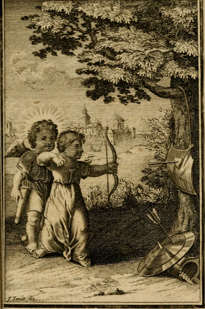 An illustration from De godlievende ziel vertoont in zinnebeelden, 1737, leaf 294