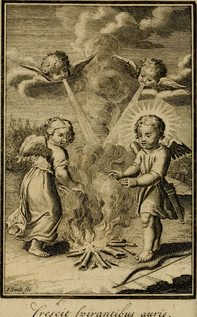 An illustration from De godlievende ziel vertoont in zinnebeelden, 1737, leaf 303