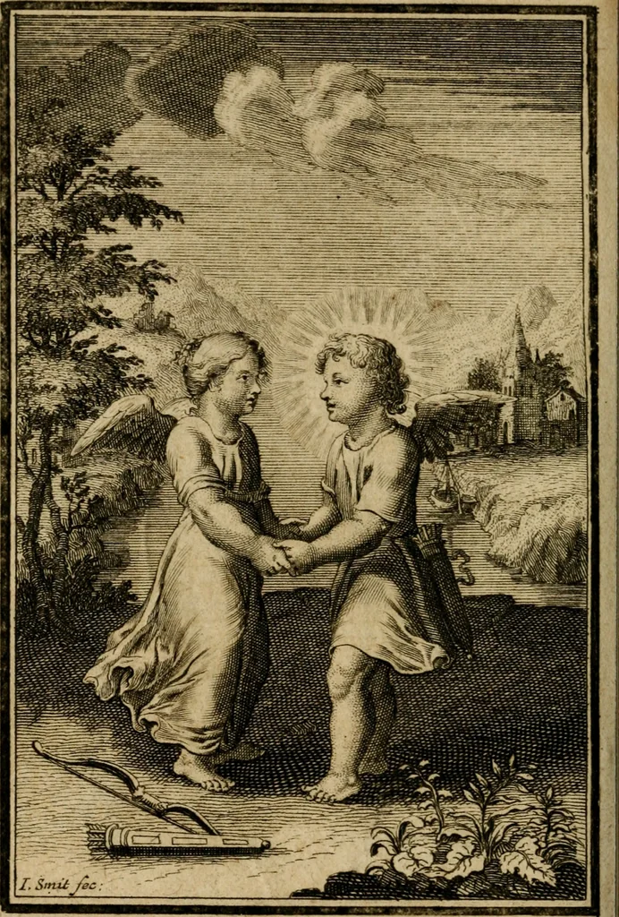 An illustration from De godlievende ziel vertoont in zinnebeelden, 1737, leaf 309
