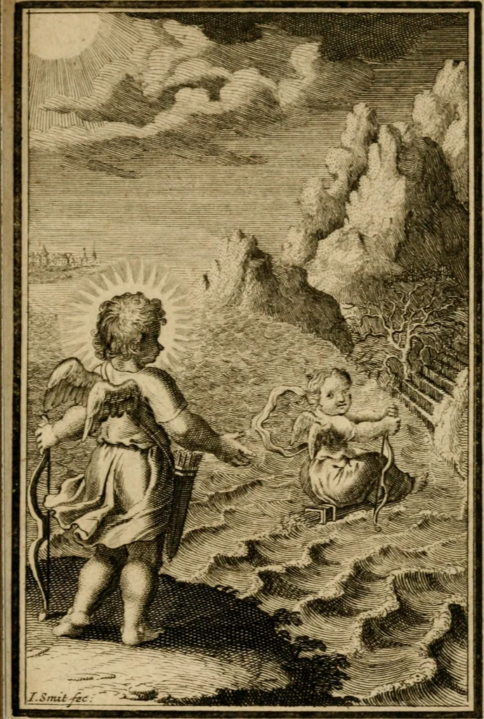 An illustration from De godlievende ziel vertoont in zinnebeelden, 1737, leaf 312