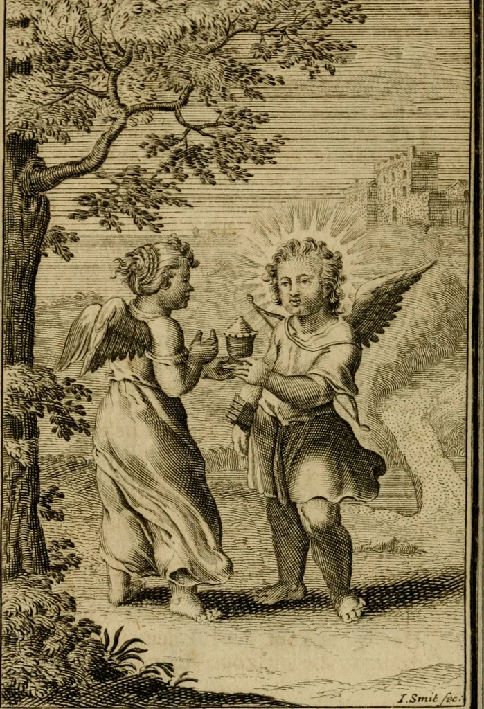 An illustration from De godlievende ziel vertoont in zinnebeelden, 1737, leaf 315