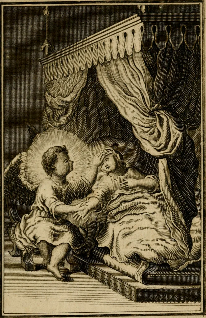 An illustration from De godlievende ziel vertoont in zinnebeelden, 1737, leaf 32