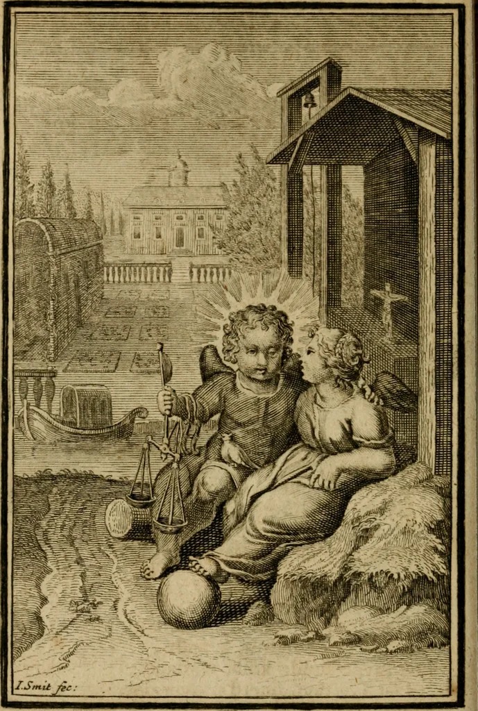 An illustration from De godlievende ziel vertoont in zinnebeelden, 1737, leaf 321