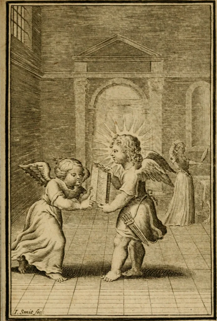 An illustration from De godlievende ziel vertoont in zinnebeelden, 1737, leaf 330