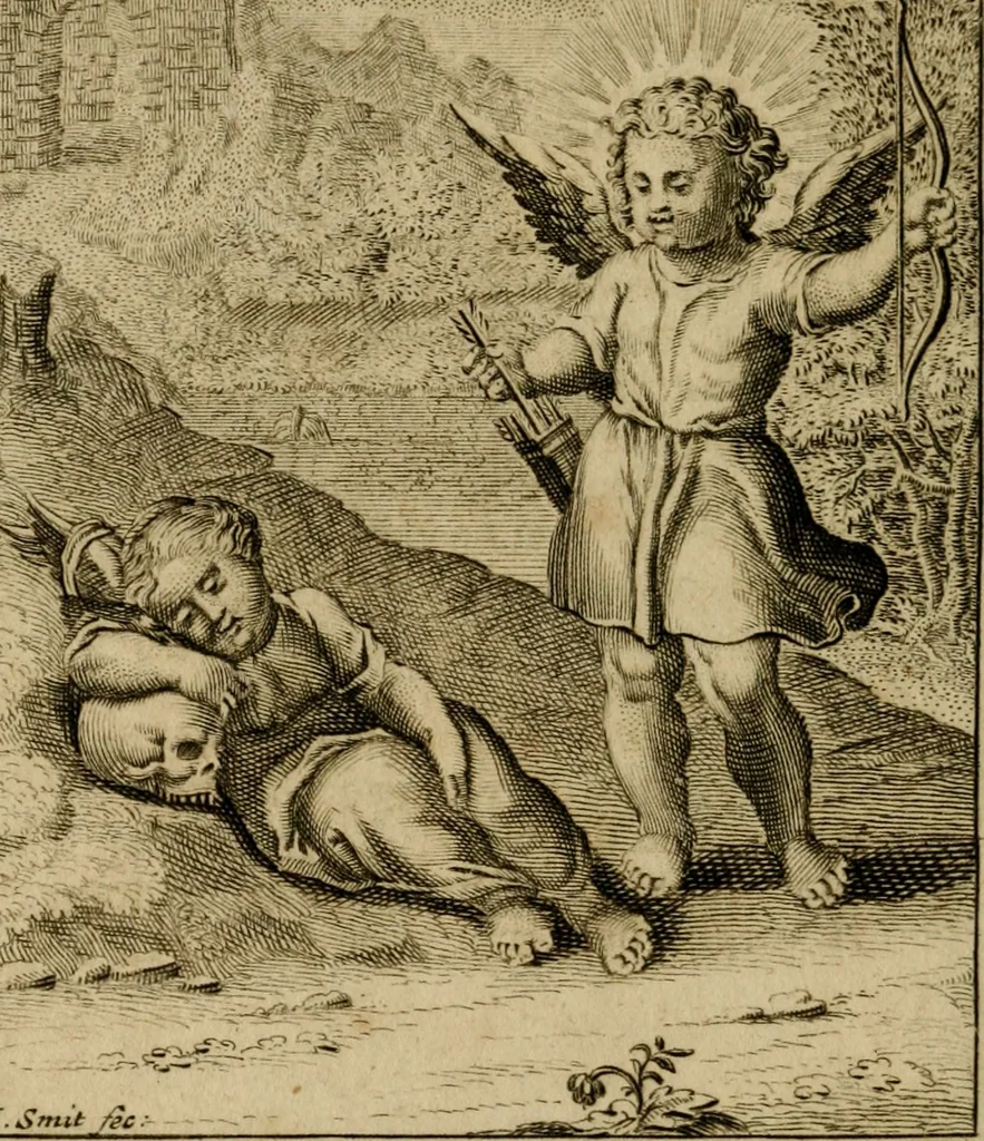 An illustration from De godlievende ziel vertoont in zinnebeelden, 1737, leaf 333