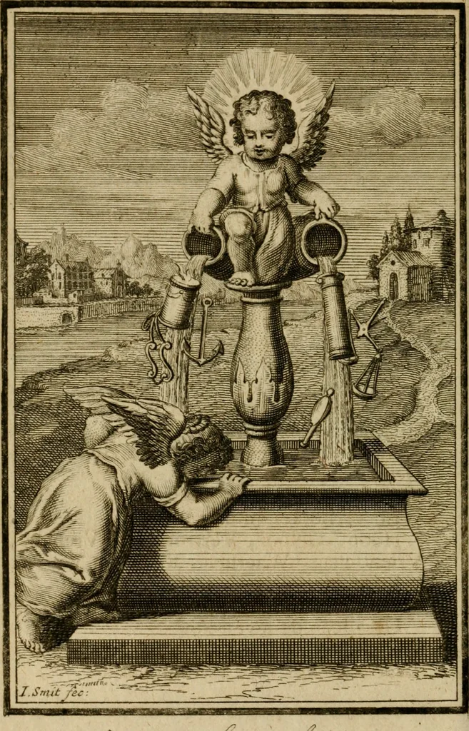 An illustration from De godlievende ziel vertoont in zinnebeelden, 1737, leaf 339