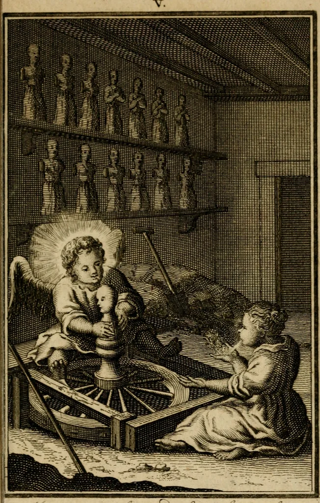 An illustration from De godlievende ziel vertoont in zinnebeelden, 1737, leaf 38