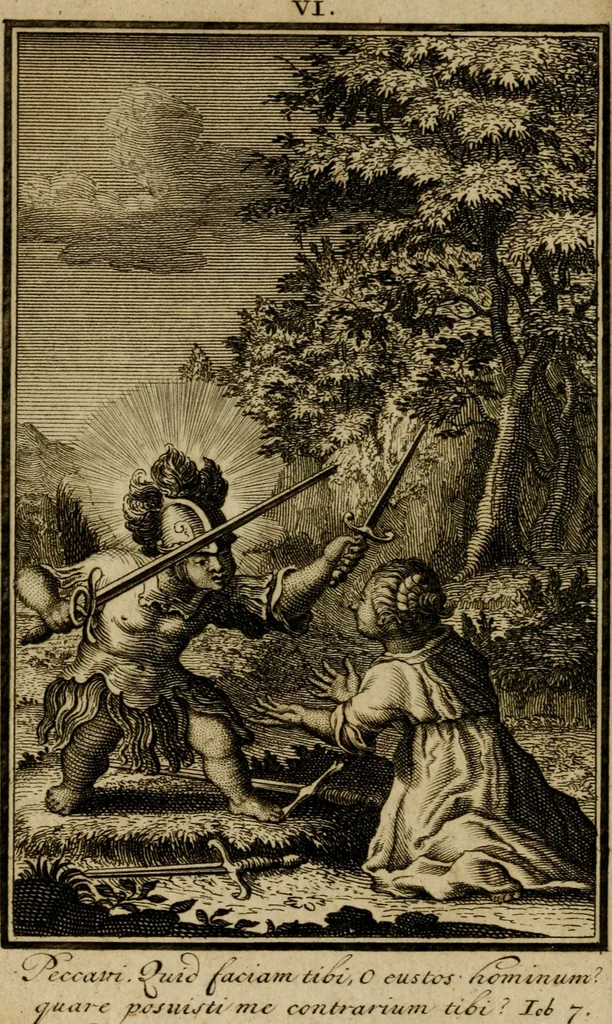 An illustration from De godlievende ziel vertoont in zinnebeelden, 1737, leaf 41