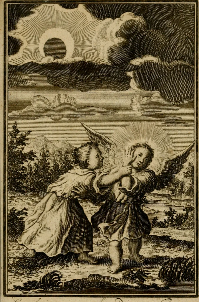 An illustration from De godlievende ziel vertoont in zinnebeelden, 1737, leaf 44
