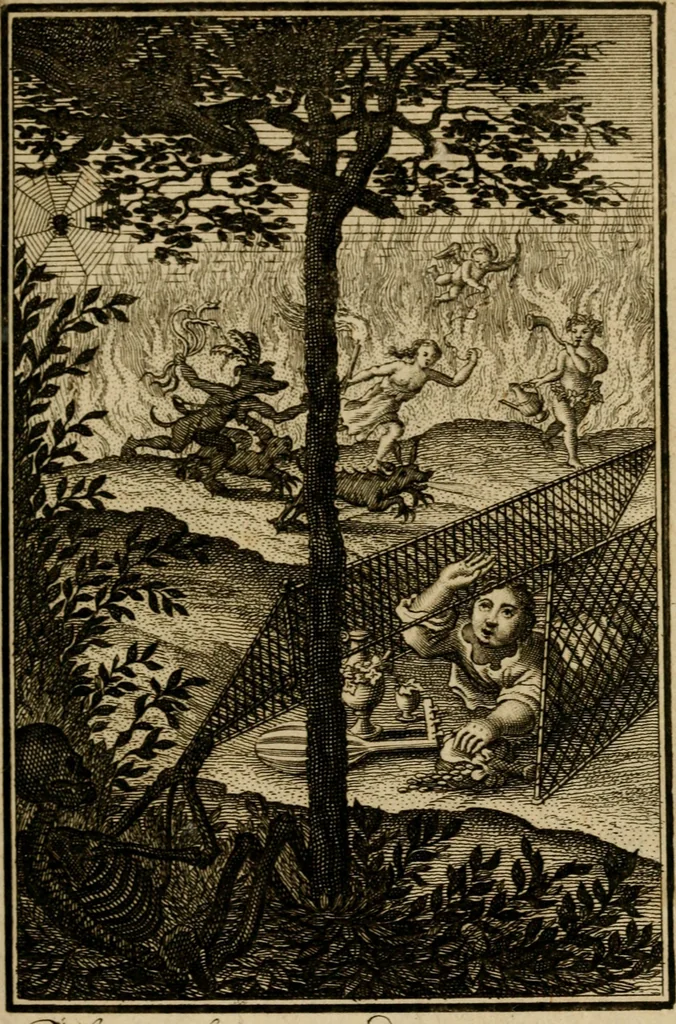 An illustration from De godlievende ziel vertoont in zinnebeelden, 1737, leaf 50