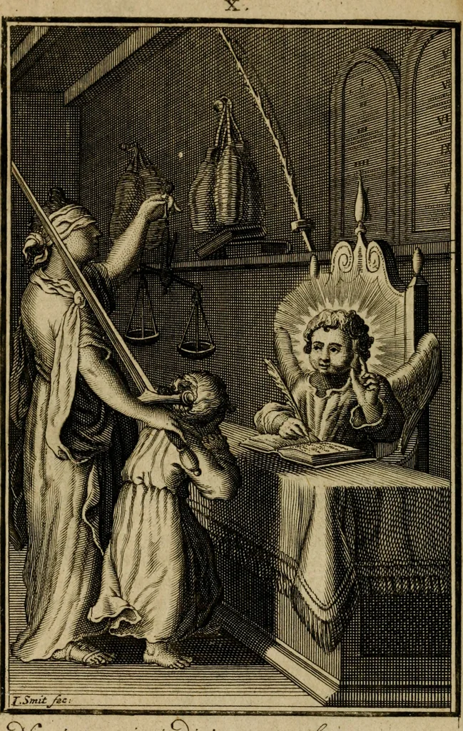 An illustration from De godlievende ziel vertoont in zinnebeelden, 1737, leaf 53
