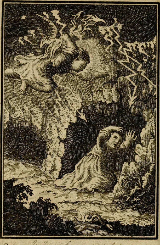 An illustration from De godlievende ziel vertoont in zinnebeelden, 1737, leaf 59