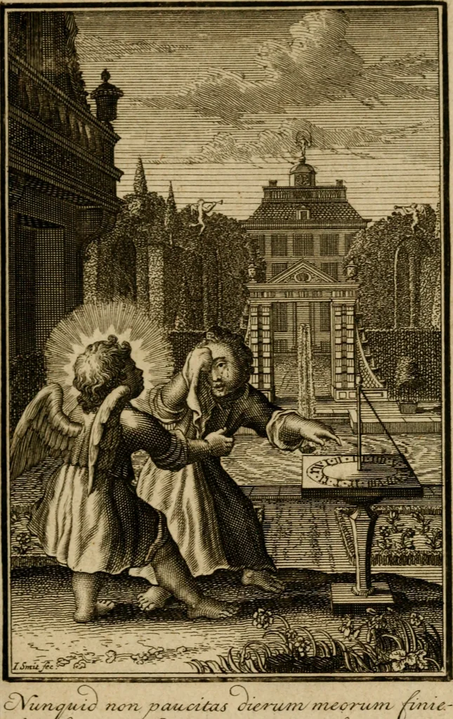 An illustration from De godlievende ziel vertoont in zinnebeelden, 1737, leaf 62