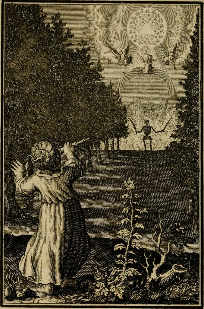 An illustration from De godlievende ziel vertoont in zinnebeelden, 1737, leaf 65