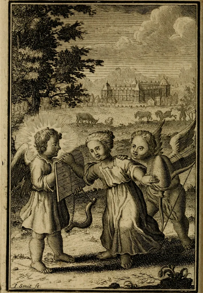 An illustration from De godlievende ziel vertoont in zinnebeelden, 1737, leaf 71