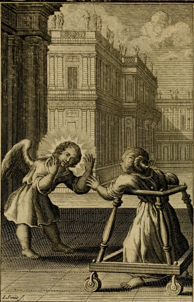 An illustration from De godlievende ziel vertoont in zinnebeelden, 1737, leaf 77