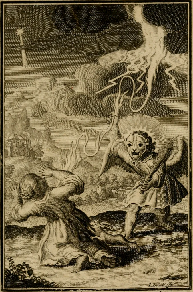 An illustration from De godlievende ziel vertoont in zinnebeelden, 1737, leaf 80