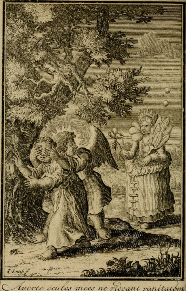 An illustration from De godlievende ziel vertoont in zinnebeelden, 1737, leaf 83