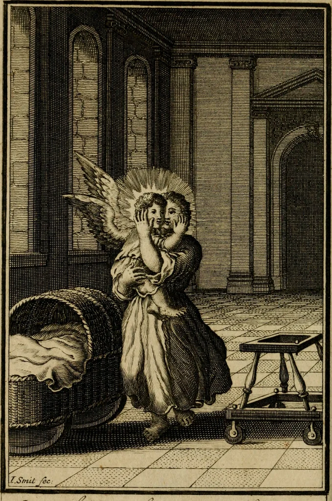 An illustration from De godlievende ziel vertoont in zinnebeelden, 1737, leaf 95