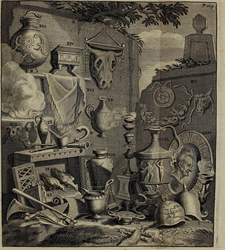 An illustration from De groote schouburgh der Nederlantsche konstschilders en schilderessen : waar van 'er veele met hunne beeltenissen ten tooneel verschynen, en hun levensgedrag en konstwerken beschreven worden : zynde een vervolg op het Schilderboek van K. v. Mander ..., 1753, leaf 170
