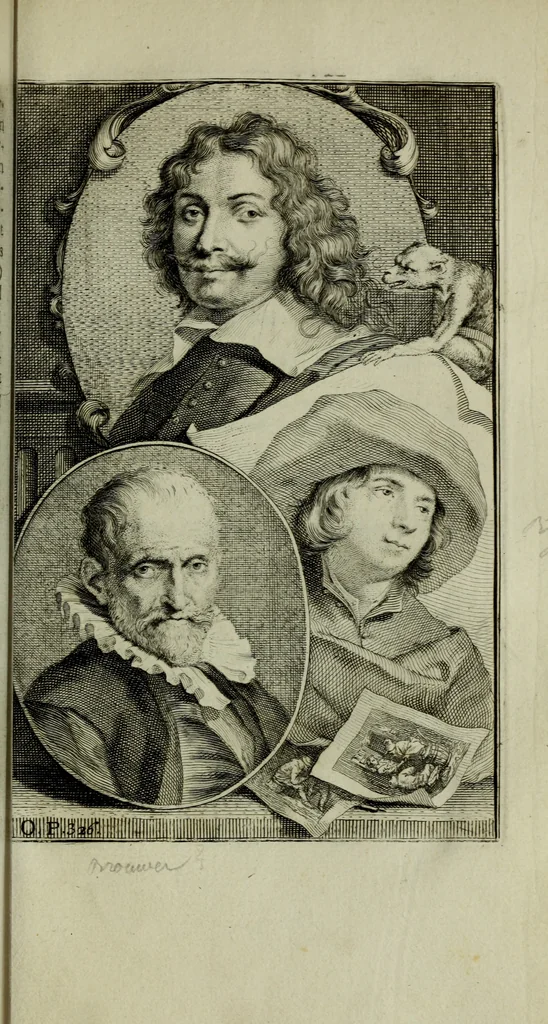 An illustration from De groote schouburgh der Nederlantsche konstschilders en schilderessen : waar van 'er veele met hunne beeltenissen ten tooneel verschynen, en hun levensgedrag en konstwerken beschreven worden : zynde een vervolg op het Schilderboek van K. v. Mander ..., 1753, leaf 372