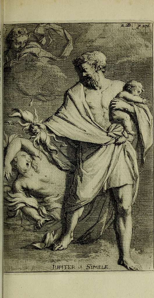 An illustration from De groote schouburgh der Nederlantsche konstschilders en schilderessen : waar van 'er veele met hunne beeltenissen ten tooneel verschynen, en hun levensgedrag en konstwerken beschreven worden : zynde een vervolg op het Schilderboek van K. v. Mander ..., 1753, leaf 196