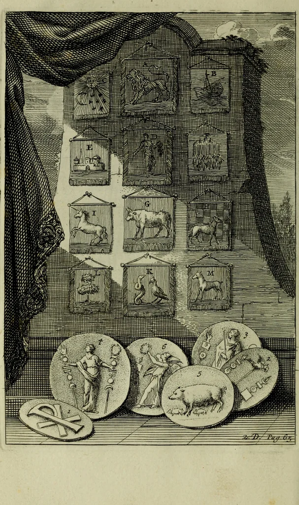 An illustration from De groote schouburgh der Nederlantsche konstschilders en schilderessen : waar van 'er veele met hunne beeltenissen ten tooneel verschynen, en hun levensgedrag en konstwerken beschreven worden : zynde een vervolg op het Schilderboek van K. v. Mander ..., 1753, leaf 73