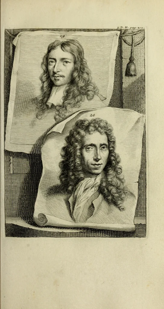 An illustration from De groote schouburgh der Nederlantsche konstschilders en schilderessen : waar van 'er veele met hunne beeltenissen ten tooneel verschynen, en hun levensgedrag en konstwerken beschreven worden : zynde een vervolg op het Schilderboek van K. v. Mander ..., 1753, leaf 230