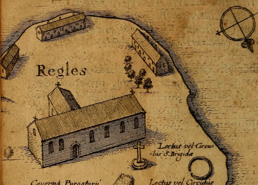 An illustration from De Hibernia & antiquitatibus ejus, disquisitiones, 1658, leaf 241