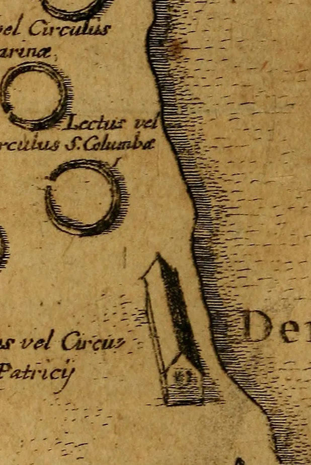 An illustration from De Hibernia & antiquitatibus ejus, disquisitiones, 1658, leaf 241
