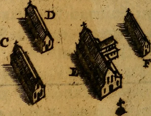 An illustration from De Hibernia & antiquitatibus ejus, disquisitiones, 1658, leaf 323