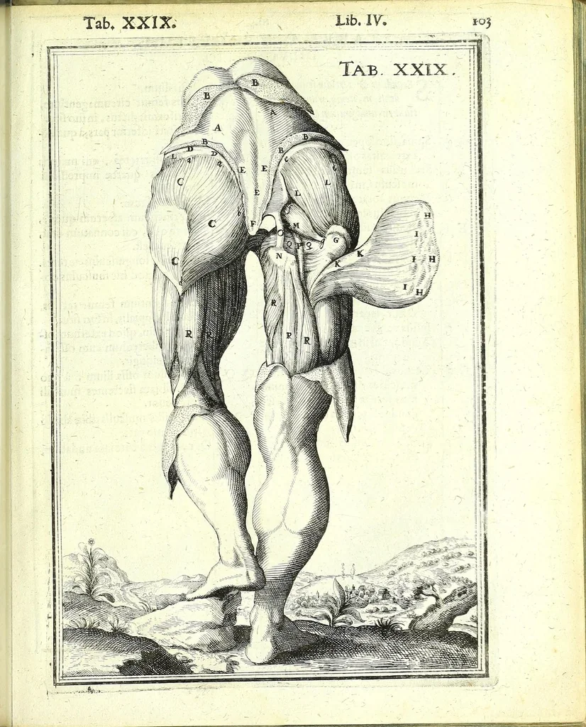An illustration from De humani corporis fabrica libri decem :, 1632, leaf 537