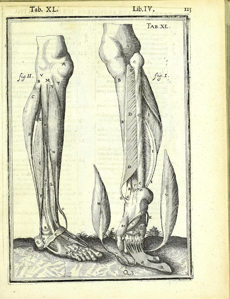 An illustration from De humani corporis fabrica libri decem :, 1632, leaf 559