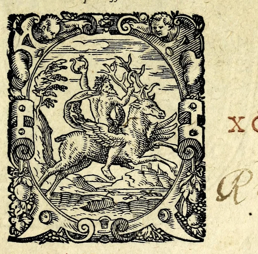 An illustration from De hvmana physiognomonia Ioannis Baptistae Portae Neapolitani libri IIII : qvi ab extimis, quae in hominum corporibus conspiciuntur signis, ita eorum naturas, mores & consilia (egregiis ad viuum expressis iconibvs) demonstrant, vt intimos animi recessus penetrare videantur ... : nunc ab innumeris mendis, quibus passim neapolitana scatebat editio, emendati, primumq[ue] in Germania in lucem editi : cum duplici rerum & verborum indice longe locupletissimo, 1593, leaf 5