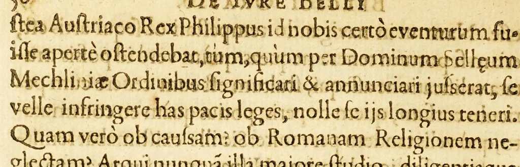 An illustration from De jure belli Belgici adversus Philippum regem Hispaniarum oratio nobilis Belgæ, ad potentissimos, ac serenissimos Christiani orbis principes, 1599, leaf 62