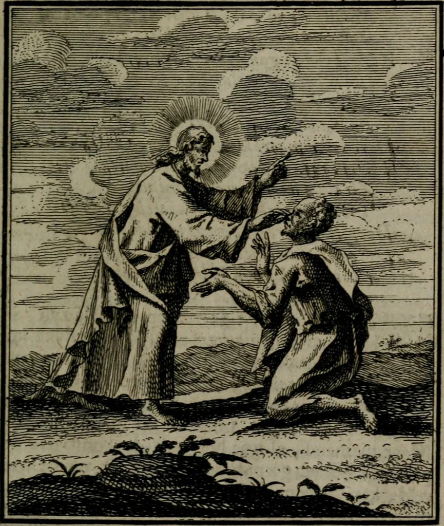 An illustration from De kapelle der dooden, of de algemeene dooden-spiegel. In welken alle menschen, van wat staat of rang zy zyn mogen, zich tot hun nut konnen beschouwen; om indagtig te zyn het memento mori, of gedenkt to sterven .., 1741, leaf 132