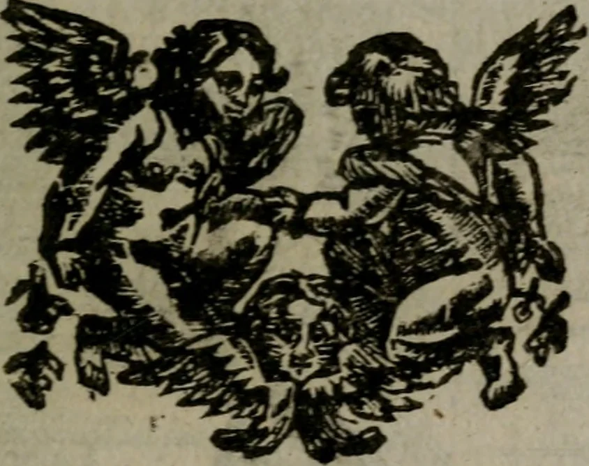An illustration from De kapelle der dooden, of de algemeene dooden-spiegel. In welken alle menschen, van wat staat of rang zy zyn mogen, zich tot hun nut konnen beschouwen; om indagtig te zyn het memento mori, of gedenkt to sterven .., 1741, leaf 176