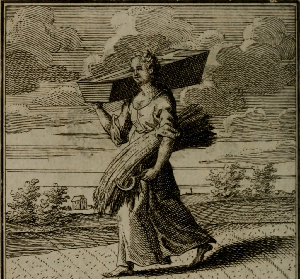 An illustration from De kapelle der dooden, of de algemeene dooden-spiegel. In welken alle menschen, van wat staat of rang zy zyn mogen, zich tot hun nut konnen beschouwen; om indagtig te zyn het memento mori, of gedenkt to sterven .., 1741, leaf 177