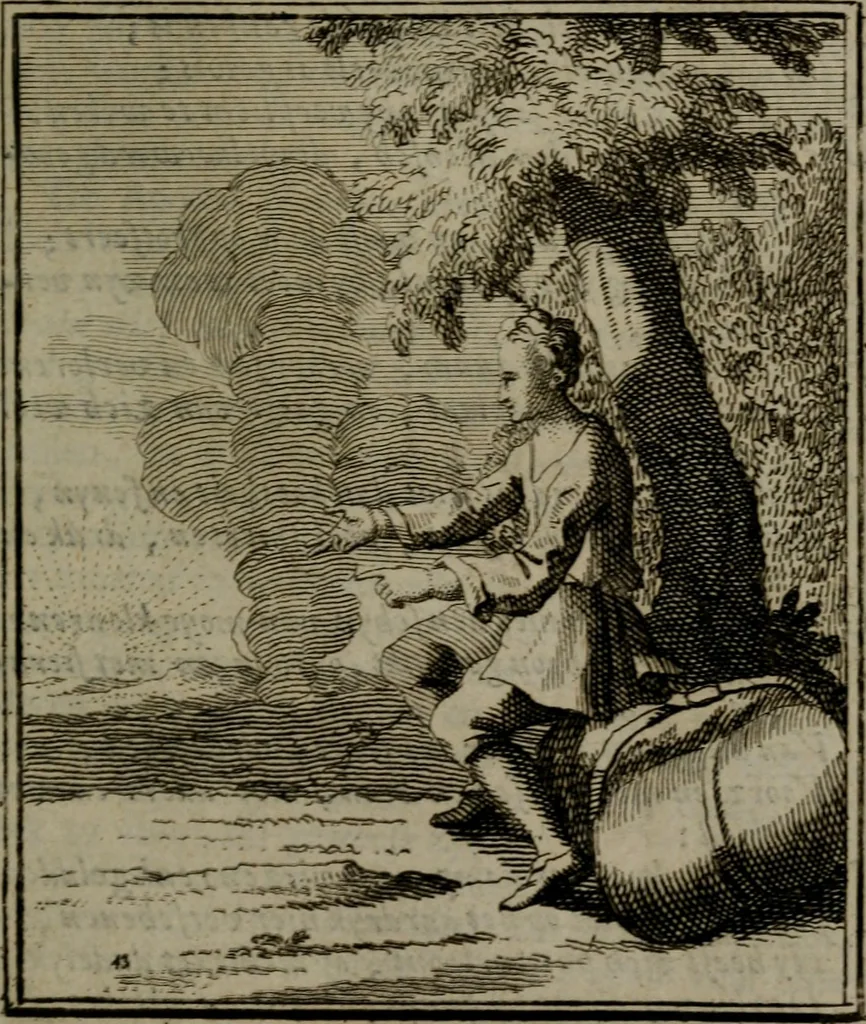 An illustration from De kapelle der dooden, of de algemeene dooden-spiegel. In welken alle menschen, van wat staat of rang zy zyn mogen, zich tot hun nut konnen beschouwen; om indagtig te zyn het memento mori, of gedenkt to sterven .., 1741, leaf 226