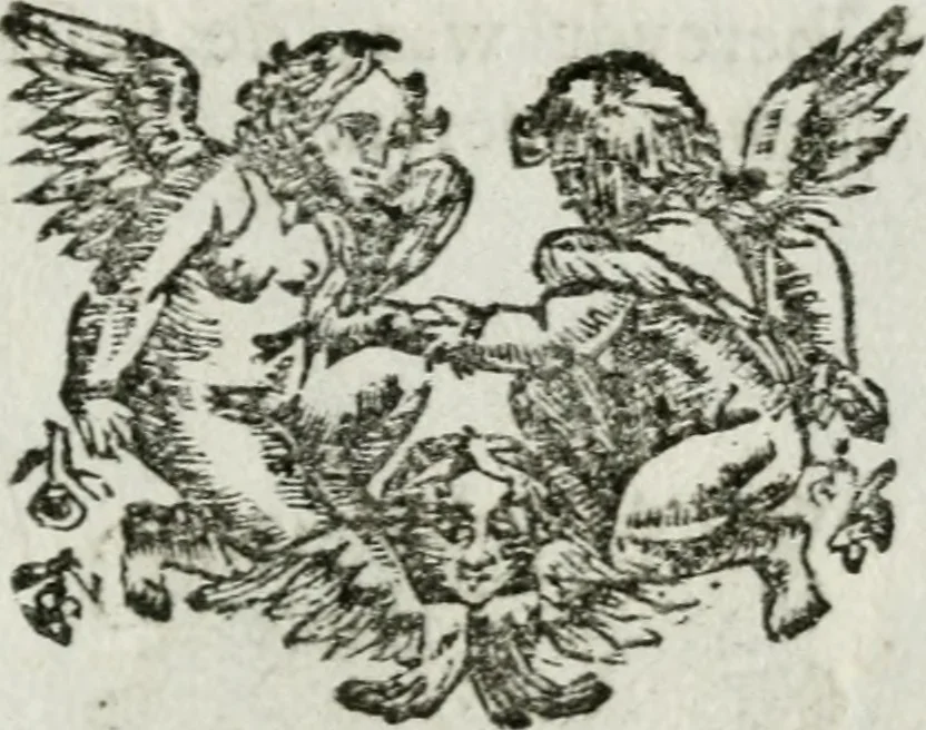 An illustration from De konincklycke triumphe : vertoonende alle de eerpoorten, met desselfs besondere sinne-beelden, en hare beschryvinge, ten getale van in de 60, opgerecht in s' Gravenhage 1691 ter eere van Willem de III koningh van Groot Brittanjen, 1691, leaf 176