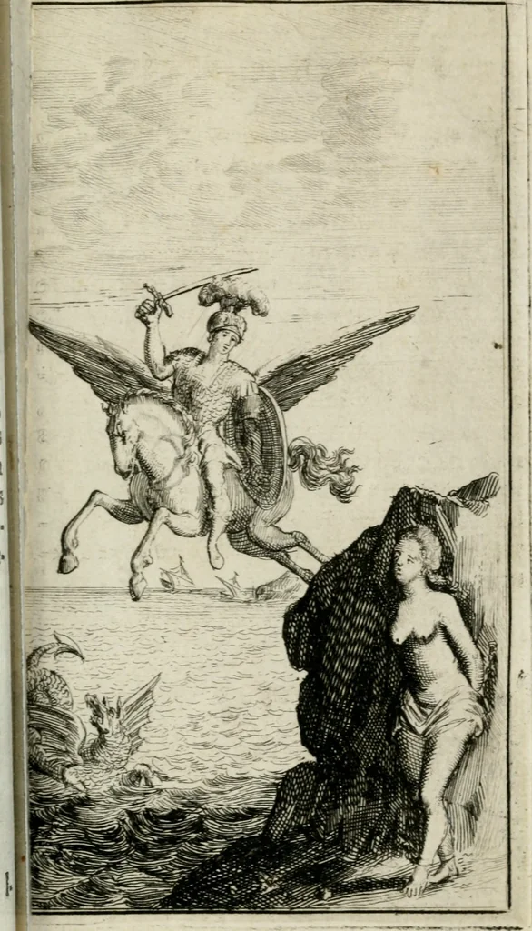 An illustration from De konincklycke triumphe : vertoonende alle de eerpoorten, met desselfs besondere sinne-beelden, en hare beschryvinge, ten getale van in de 60, opgerecht in s' Gravenhage 1691 ter eere van Willem de III koningh van Groot Brittanjen, 1691, leaf 200