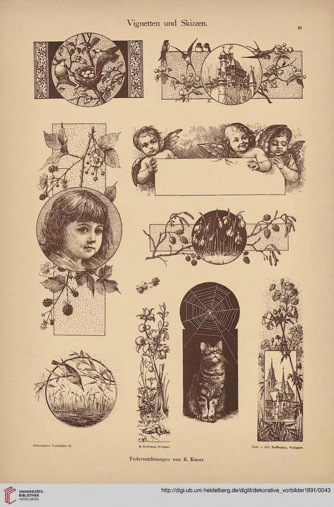 An illustration from Dekorative Vorbilder: farbige Meisterwerke aus alter und neuer Zeit — 15.1904, 1904, leaf 43